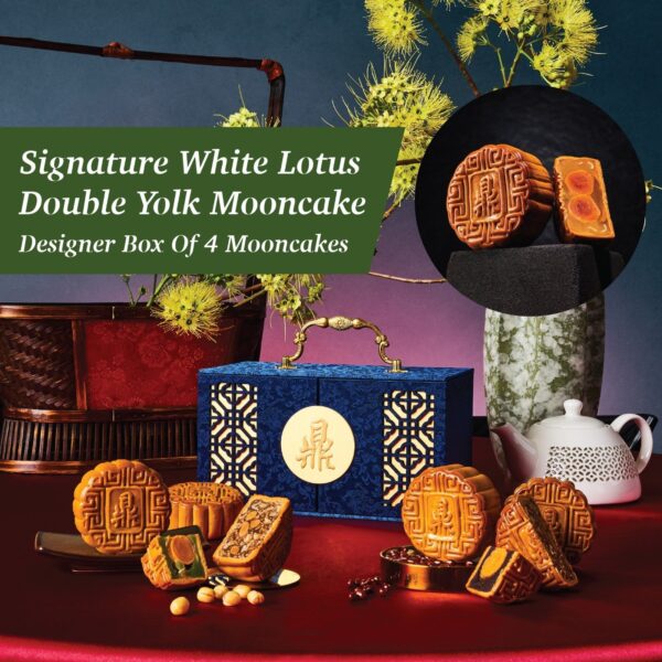 mooncake singapore ding premium traditional white lotus double yolk mooncake
