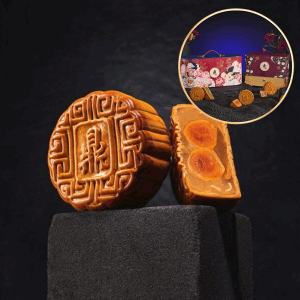 Signature White Lotus Double Yolk Mooncake - 4 pcs per Choice of Designer Box