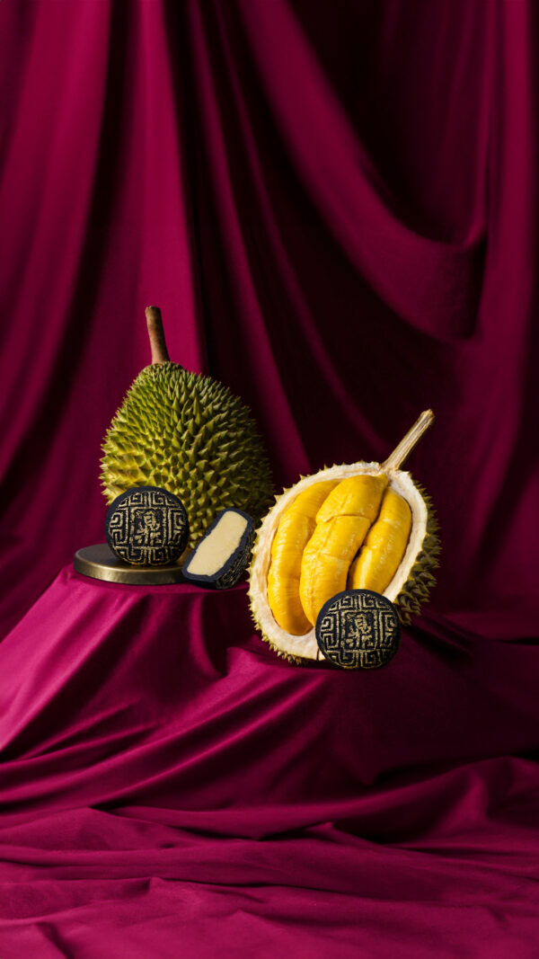 Pahang Highlands Black Gold Mao Shan Wang Durian Snow Skin Mooncake - 6 pcs in Designer Snowskin Mooncake Box - Image 4