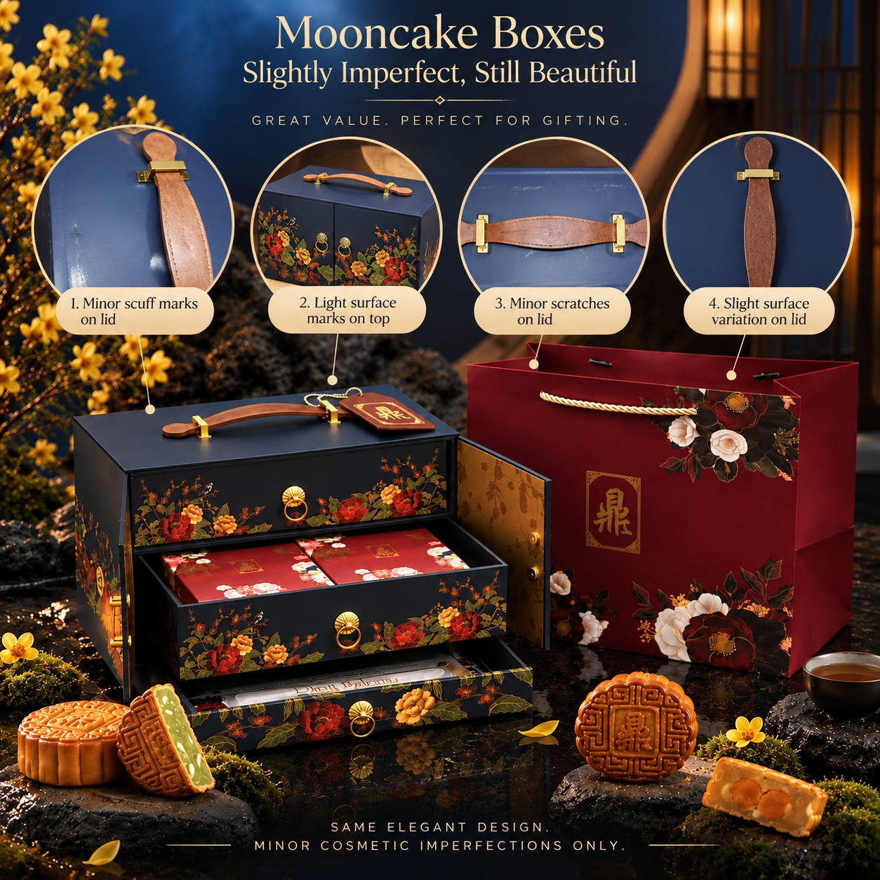 Ding Perfect Inside — Premium Assortment Mooncake Box (Slight Blemishes)